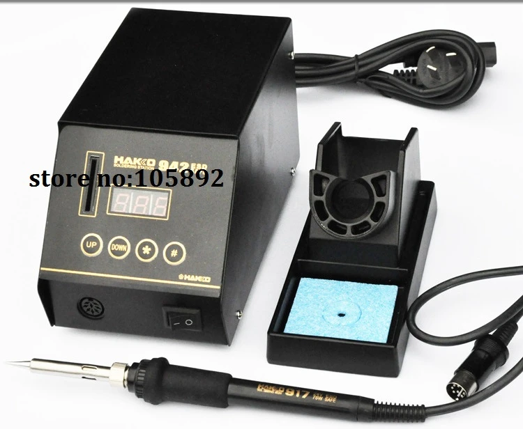 HAKKO 942 무연 ESD 디지털 납땜 역/솔더 납땜 철 높은 전력 90 와트 교체 FX 951 FX 888D 220 볼트