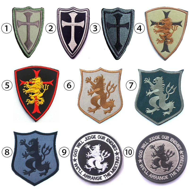 Devgru Lion Cross Crusader Shield Navy Seal Team 6