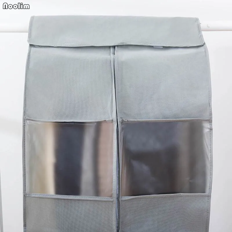 Подвесной Прозрачный чехол для одежды для защиты от пыли Большая вместительная сумка для одежды для костюма брюки платье пальто Органайзер шкаф сумка для хранения