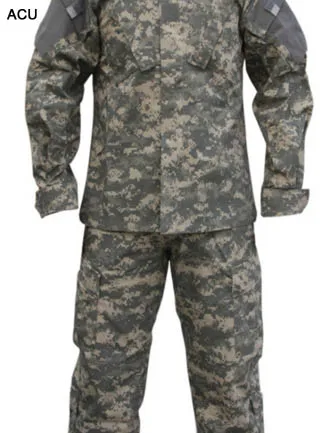 HANWILD мужские тактические куртки CS армейские военные боевые брюки тренировочные брюки военная игра камуфляж износостойкая куртка+ брюки S20M - Цвет: ACU