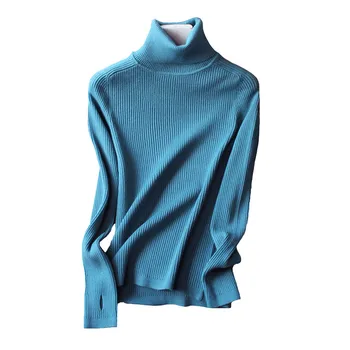 

Turtleneck Sweater Women Autumn Winter Long sleeve High Elasticity Knit Pullover Slim Female Bottoming Sweaters Casual Tops 2347