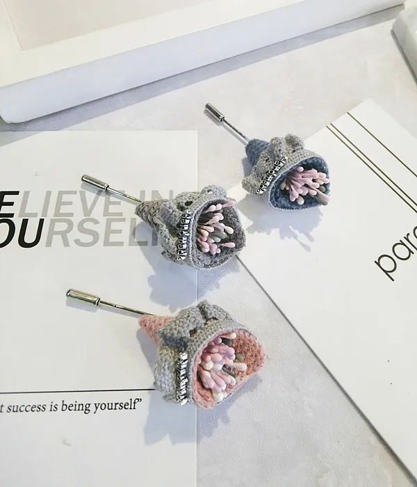 

Korea Handmade Modern Flower Brooches Pins Badges Fashion Jewelry For Girl Woman Suits Accessories-JQGWBH016F
