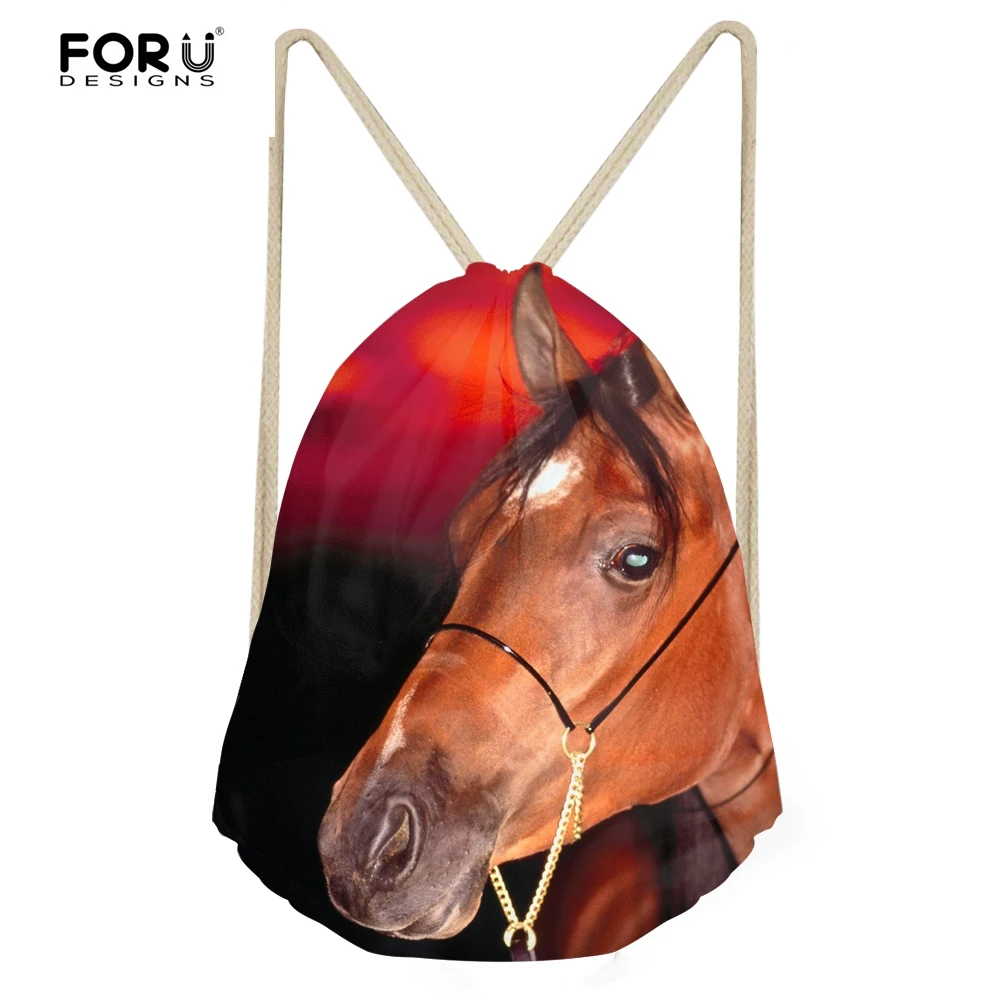 Forudesigns/модные женские туфли drawstring сумка небольшой Crazy Horse для школьниц Повседневное Mochila строка сумки на плечо для женские рюкзаки