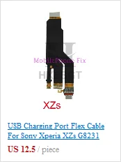 Usb зарядный порт гибкий кабель для Sony Xperia XA F3111, F3113, F3115 USB зарядное устройство Соединительная плата запчасти с вибрацией