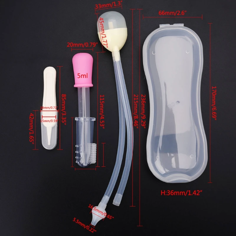 4 шт. набор для ухода за новорожденным младенцем медицинский носовой аспиратор капельница кормушка комплект для кормления Прямая поставка