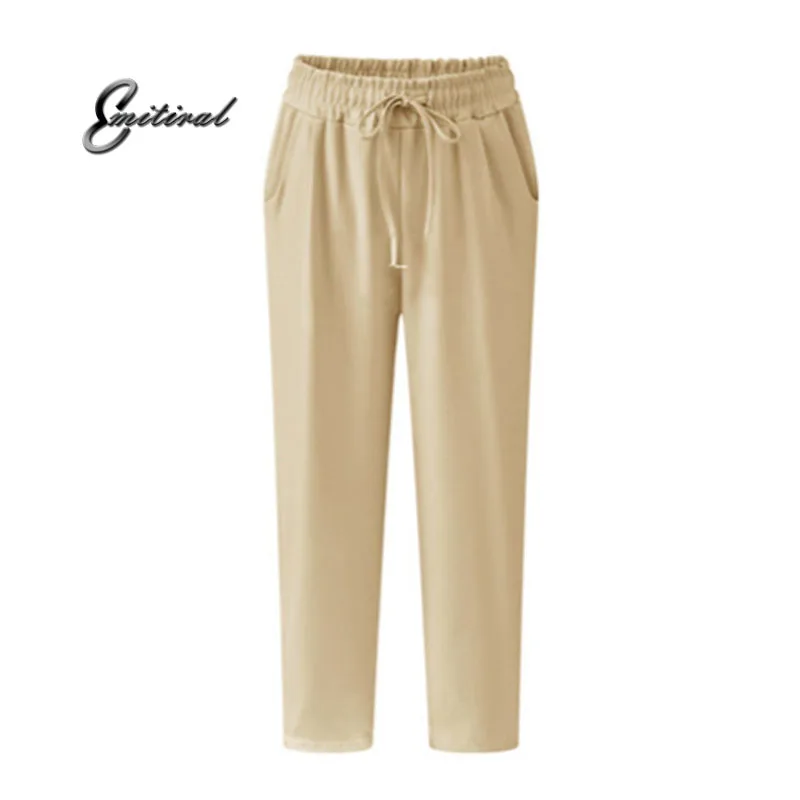 

2017 New Summer European Style High Waist Women Palazzo Harem Pants Loose Plus Size 5XL Female Stretch Trouser Elastic Sweatpant
