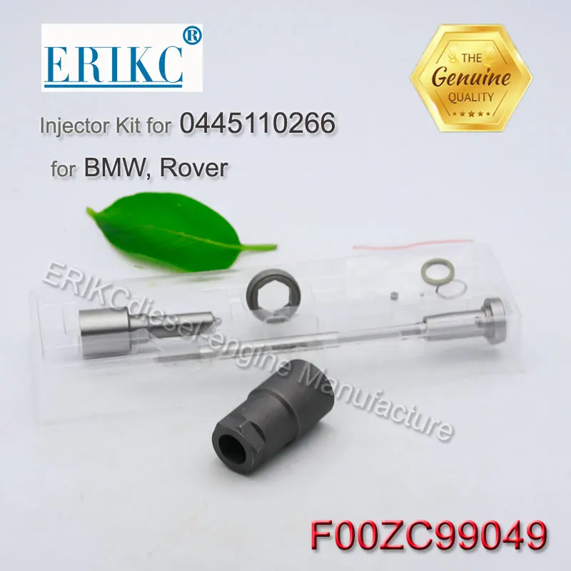 

ERIKC F00zc99049 Common Rail Injektor Overhaul Kits F 00z C99 049 nozzle DLLA145P926 valve F00VC01043 for BMW Rover 0445110266