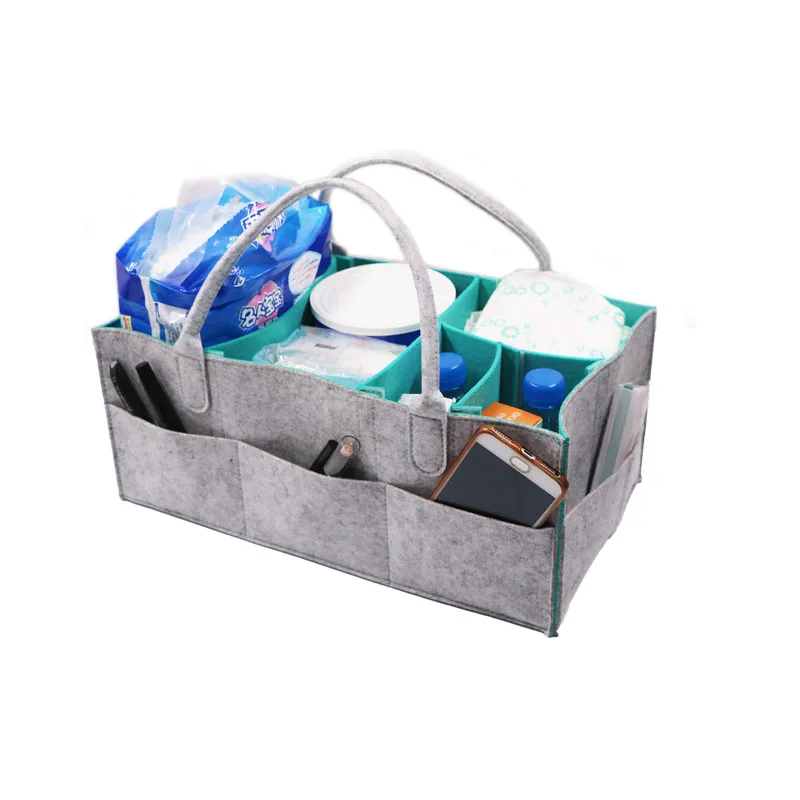 شعرت القماش حقيبة التخزين/متعددة جيب حفاضات الطفل المنظم/موضة طوي الأطفال لعبة الحضانة منظم السفر سيارة تخزين حقيبة