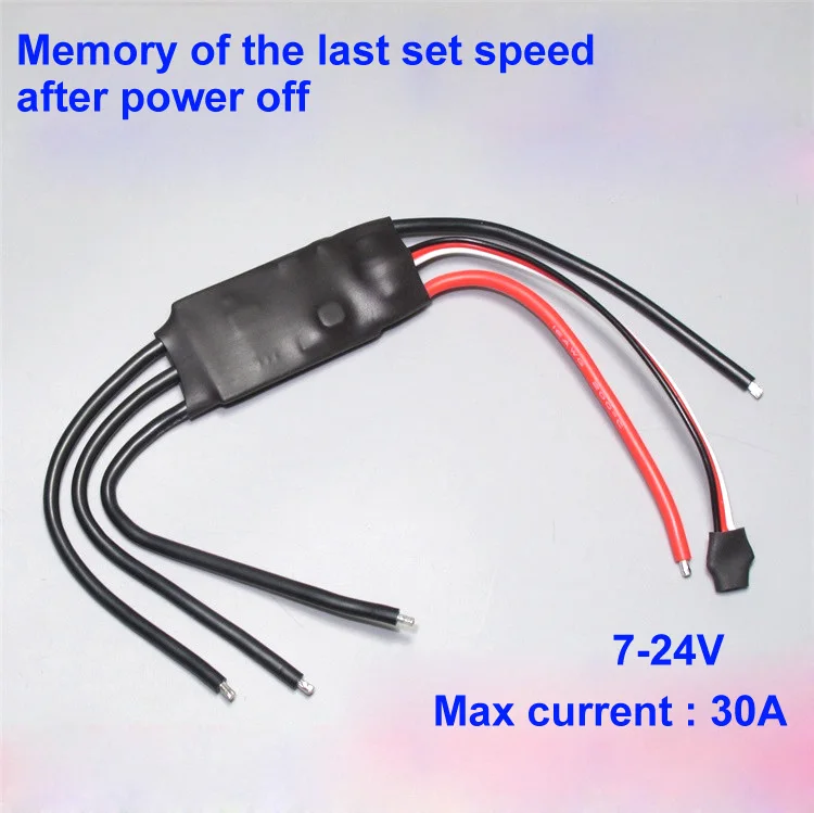 

High speed 30A 7V 12V 24V button type brushless driver electric modulation for brushless pump air blower