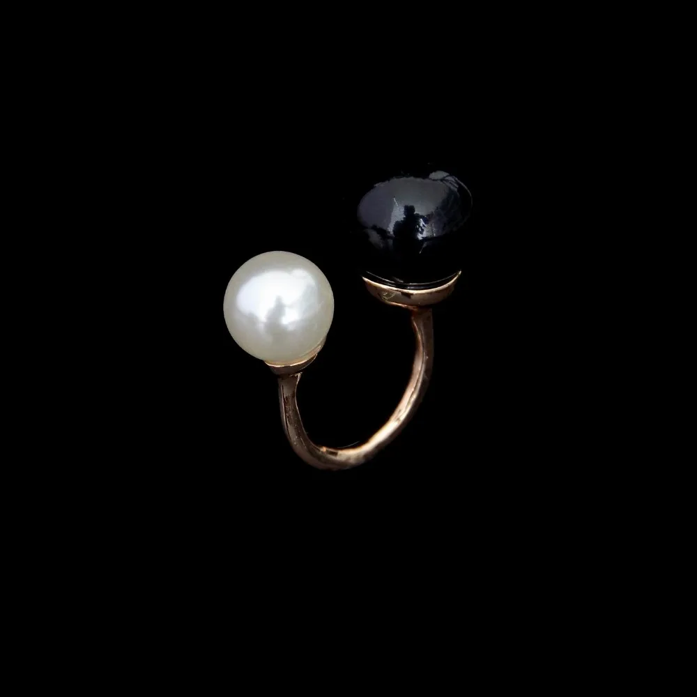 New Arrival Fashion High Quality imitation Pearl Ring Elegant Colored