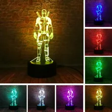 Marvel анти-герой Дэдпул фигура настроение иллюзия RGB 7 цветов День Рождения Бар Рождество ребенок друг вентилятор вентиляторы мальчики подарок на день рождения