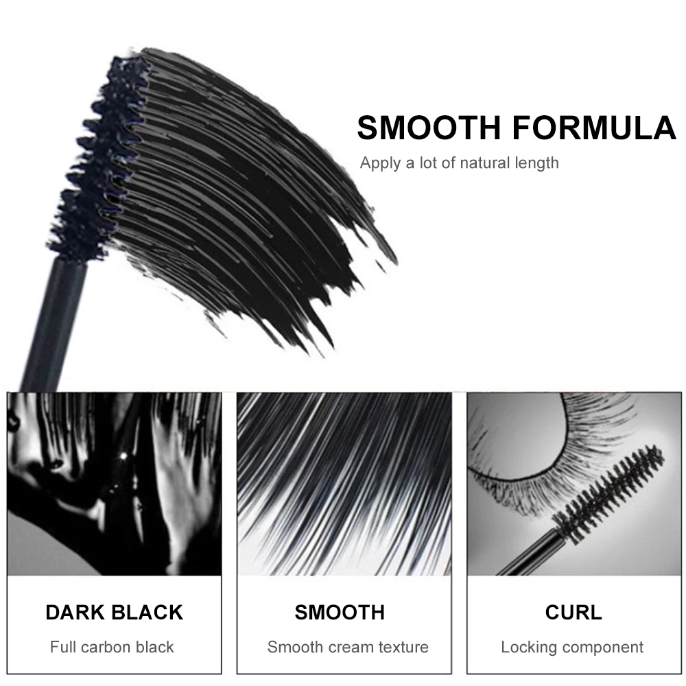 10g Black Eyelash Mascara Waterproof Eyes Makeup Fashion Lasting 4D Thick