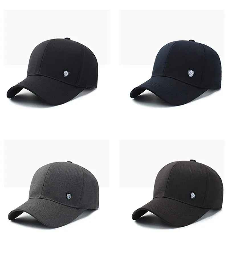 Snapback Кепка SILOQIN Регулируемая голова размер мужская хлопковая бейсбольная кепка s новая простая Модная Спортивная Кепка с буквенным языком шапки для папы