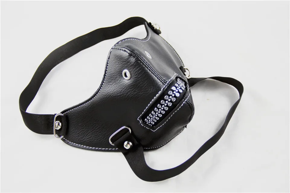 Skull Teeth Fashion Motorcycle Punk Rock Face Mask Hip-hop Halloween Party Leather Mask (10)