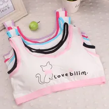 Нижнее белье для маленьких девочек, новое милое нижнее белье с принтом для девочек, бюстгальтер-майка, детское нижнее белье, спортивные трусы