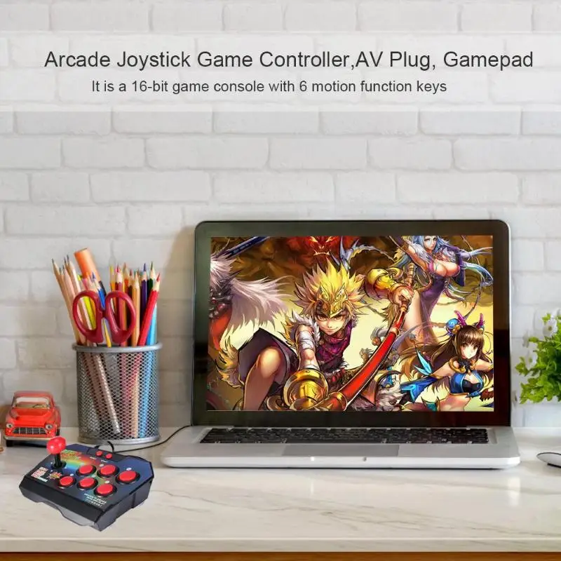 Аркадная консоль джойстик игровой контроллер AV штекер геймпад с 145 игр для ТВ Джойстик Геймпад проводной контроллер штекер горячая распродажа