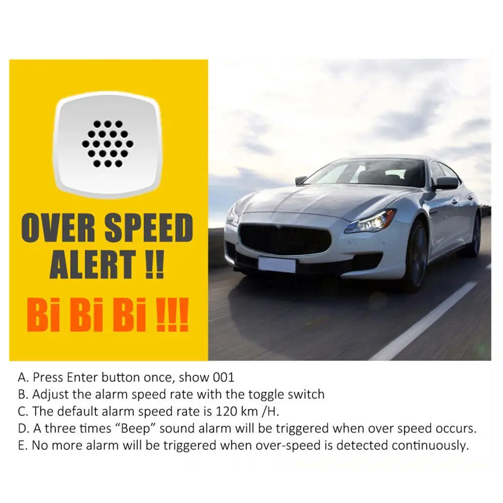 Цифровой универсальный автомобильный gps HUD скорость ometer Head Up дисплей Цифровая Скорость превышения скорости сигнализация напряжение