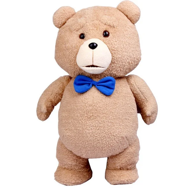 Ted2 Cartoon Movie Teddy Bear Ted Plush Toys Soft Stuffed Animal Dolls  Classic Toy 46cm 18'' Kids Gift - Dolls - AliExpress