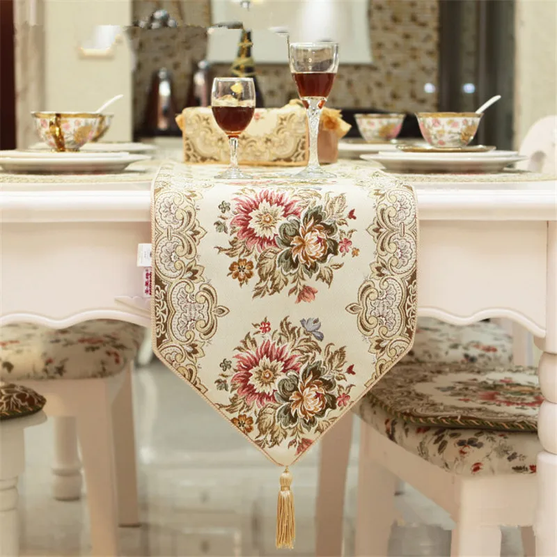 European table flag luxurious embroidered table runner Simple and high-end overseas gifts cafetera francesa tafellopers vintage European table flag luxurious embroidered table runner Simple and high-end overseas gifts cafetera francesa tafellopers vintage