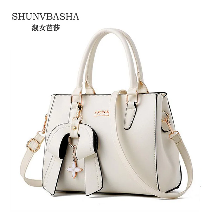 ФОТО Women All-Match Handbags Fashion White Blue Shoulder Bags For Ladies Sac A Mian Female Attractive Messenger Bags Tote Bags