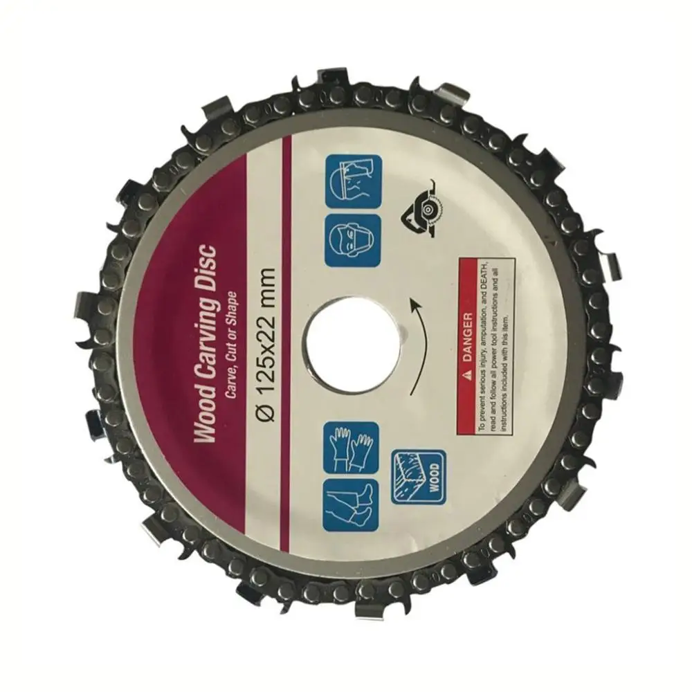 

5 inch Disk Grinder 22mm Arbor 14 Teeth Wood Sculpture For 125mm Angle Grinder