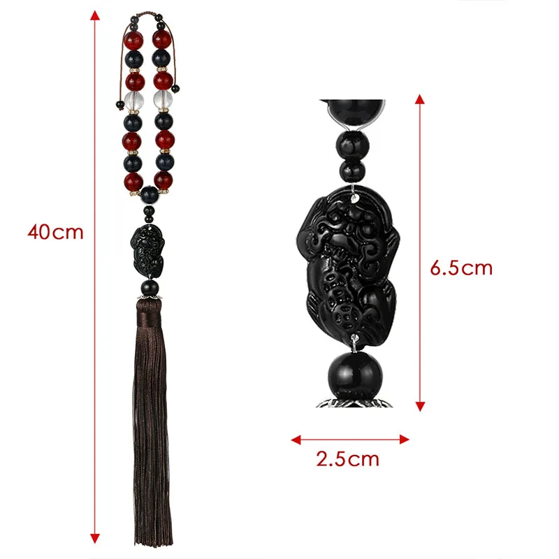 

Car Ornaments Buddha Beads Tassels Auto Interior Rearview Mirror Hanging Pendant Stalls Decoration NJ88