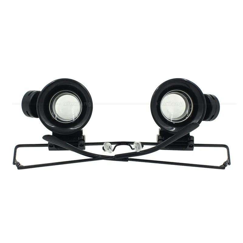 Xinxiang Magnifier 20X Magnifying Jewelry Watch Crafts Repair Magnifier Glasses Wearing Style With LED Lights Loupe Magnifier (1)
