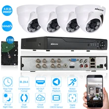KKmoon 8CH CCTV Системы 8CH 1080N DVR с 960 P 4 шт. Ночное видение внутренняя камера видеонаблюдения для дома безопасности Системы наблюдения Наборы 1 ТБ