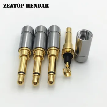 

8Pcs Mini 3.5mm 2 Pole Mono Plug Male Adapter Gold plated with Clip Soldering Audio Jack for DIY Repair Headphone Connector