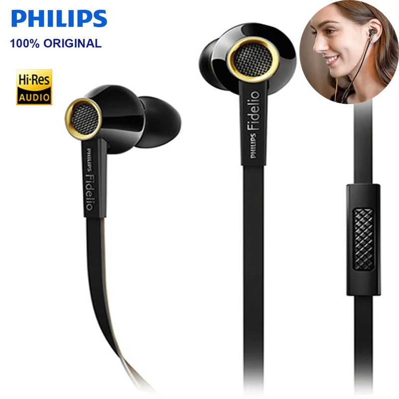 

2018 PHILIPS S2 Original Wired HIFI Headses In-Ear Sereo Support Official Verification Music Earphones for Smartphones S8 S8Plus