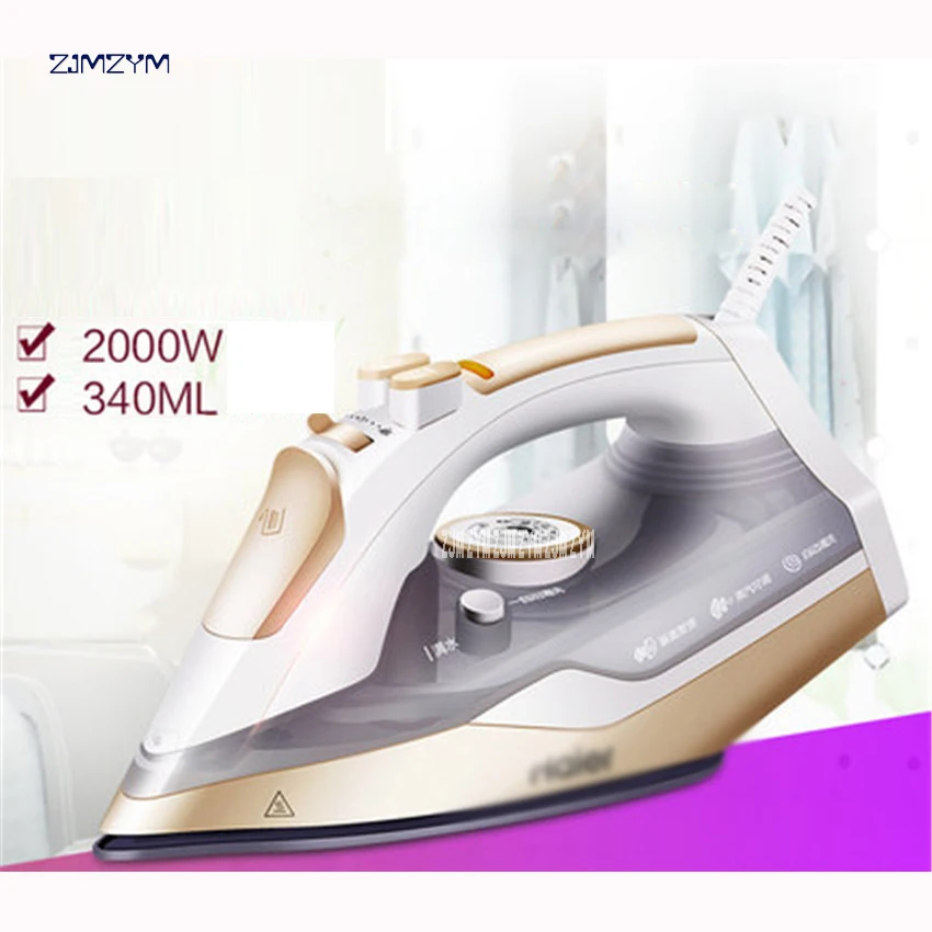 HY Y2028G Household Steam Iron for Clothes 220v Ceramic Selfcleaning