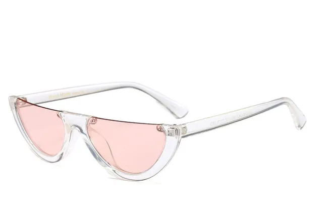 Marcedes DenzRetro, толстая оправа, кошачий глаз, солнцезащитные очки для женщин, Дамская мода, фирменный дизайн, зеркальные линзы, кошачий глаз, солнцезащитные очки для женщин - Цвет линз: 6