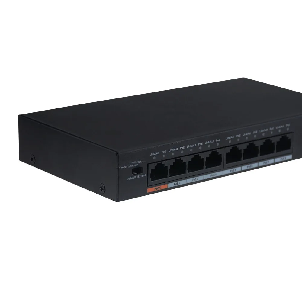 DH PoE коммутатор S1500C 8ET1ET DPWR 8CH Ethernet Мощность переключатель Поддержка 802.3af 802.3at POE + Hi