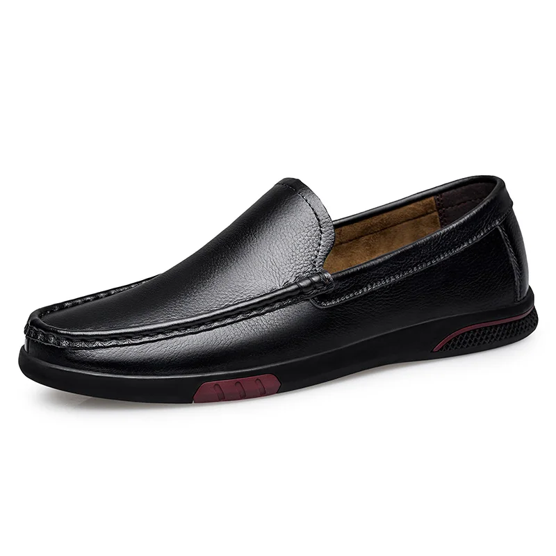 

Genuine Leather Moccasins Men Loafers High Quality Men Flat Fashion Luxury Sneakers Slip on Male Driving Shoes Plus Size