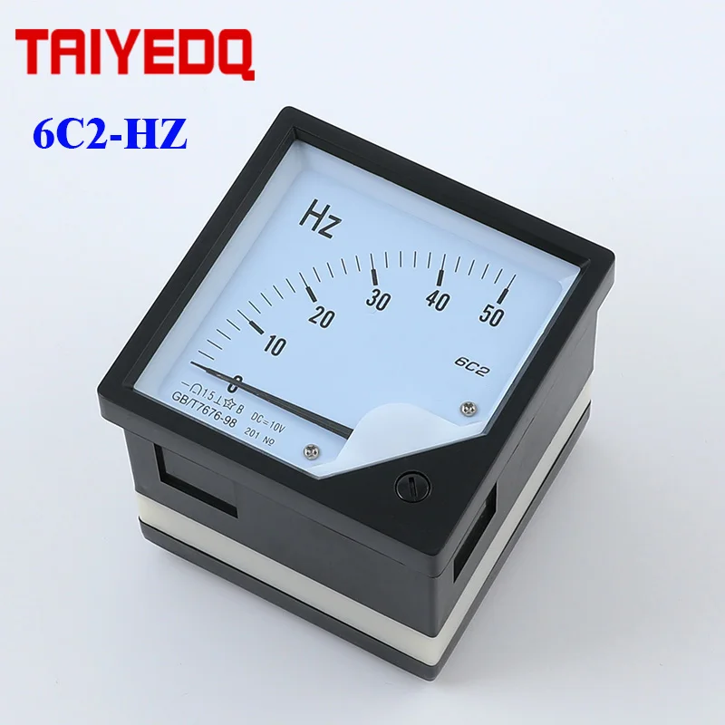 Dc 6c2 Analog Frequency Pointer Meter Hz Panel Meter 6c2hz 4555hz 0