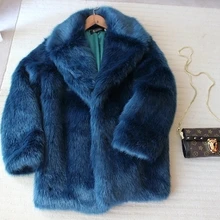 Стиль высокого класса модное женское пальто из искусственного меха 17S41