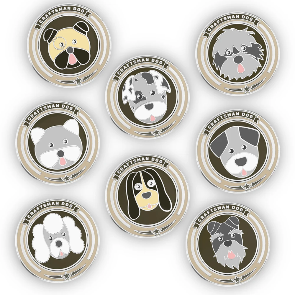 حرفي المغناطيسي كرة جولف ماركر الكلاب الكرة علامات 4 مللي متر سمك الكلب نمط الفولاذ المقاوم للصدأ عالية الجودة حرفي المغناطيسي كرة جولف ماركر الكلاب الكرة علامات 4 مللي متر سمك الكلب نمط الفولاذ المقاوم للصدأ عالية الجودة