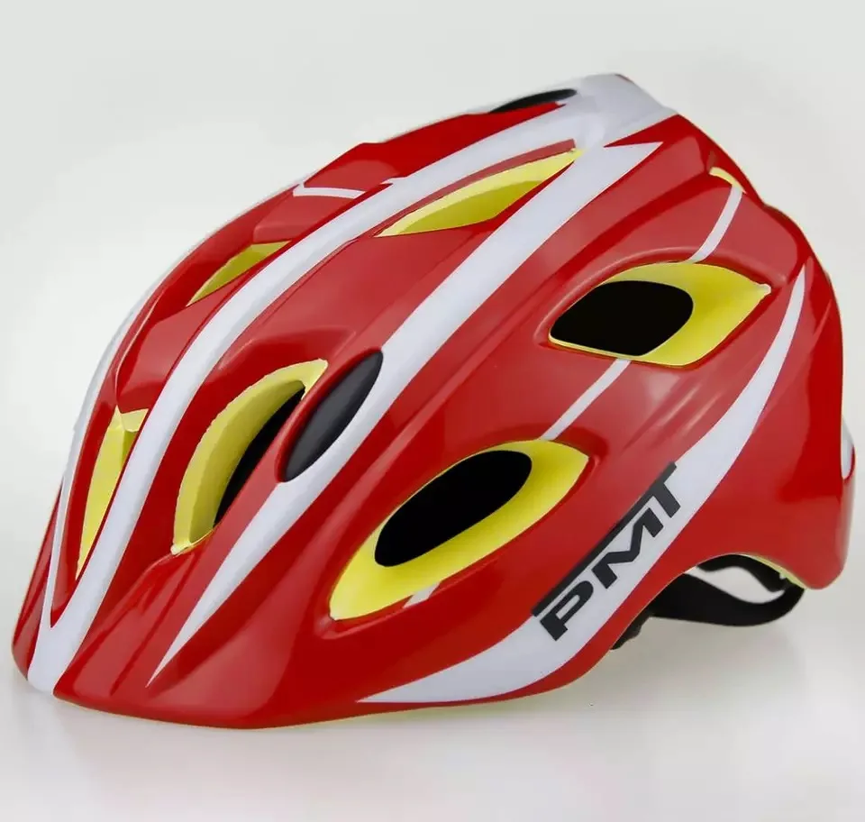 PMT высококачественный Детский велосипедный шлем PC+ EPS Сверхлегкий Детский велосипедный шлем 17 вентиляционных отверстий безопасный Детский велосипедный шлем - Цвет: Red- White
