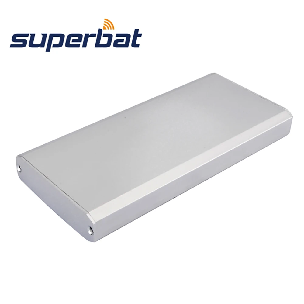 

Superbat 4.33"*2.05"*0.51"Silver White Extruded Aluminum Junction Box Enclosure Case Electronic Instrument PCB DIY 110*52*13MM