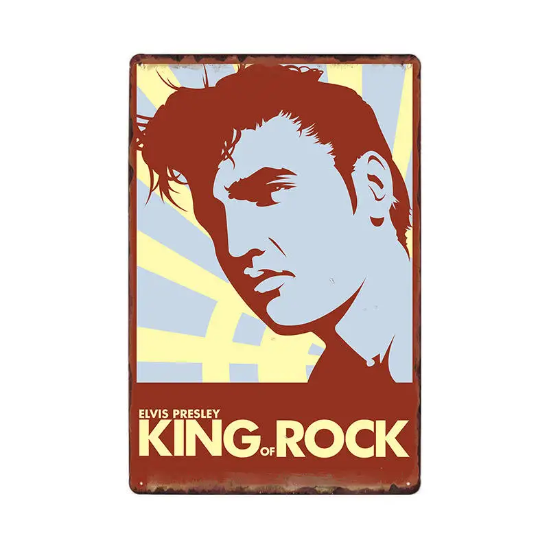 Металлический винтажный постер Elvis Presley оловянные дощечки для украшения стен