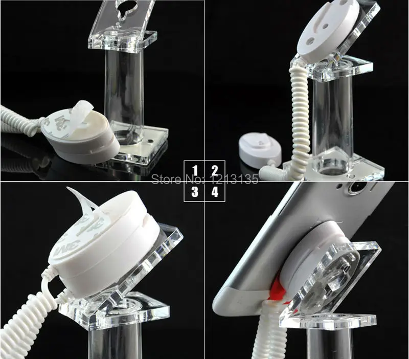20 Pcs DHL Mobile Phone Transparent Acrylic Security Display Stand