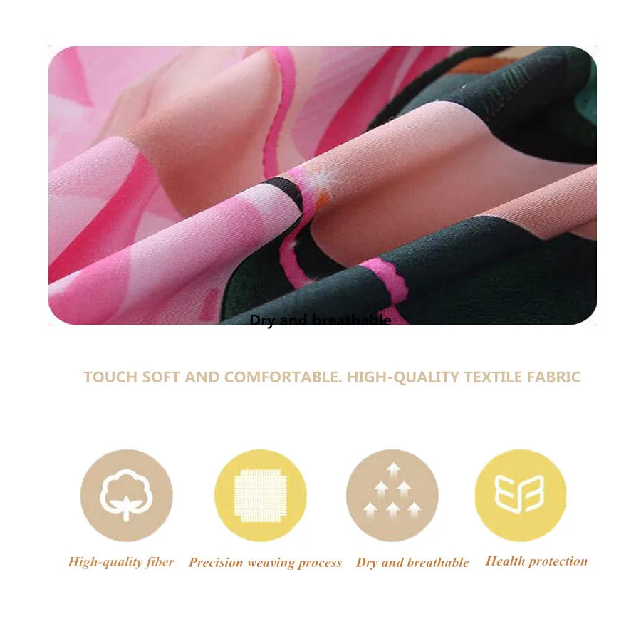 GOANG Bedding Sets 3d digital printing pink rose bedding sets 3pcs high quality home textiles duvet cover and pillowcases