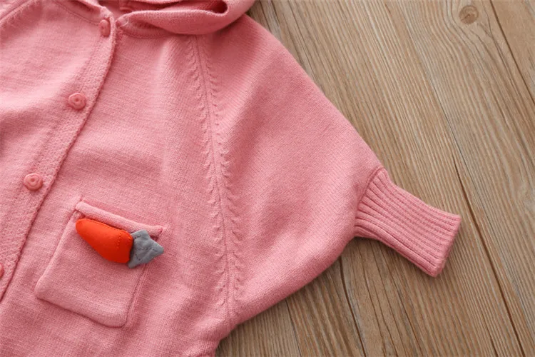  Fanfiluca Girls Sweater Hooded Batwing Sleeve Cardigan Cartoon Cute 2018 Autumn Winter Toddler Girls Cardigan New Year Costume 13