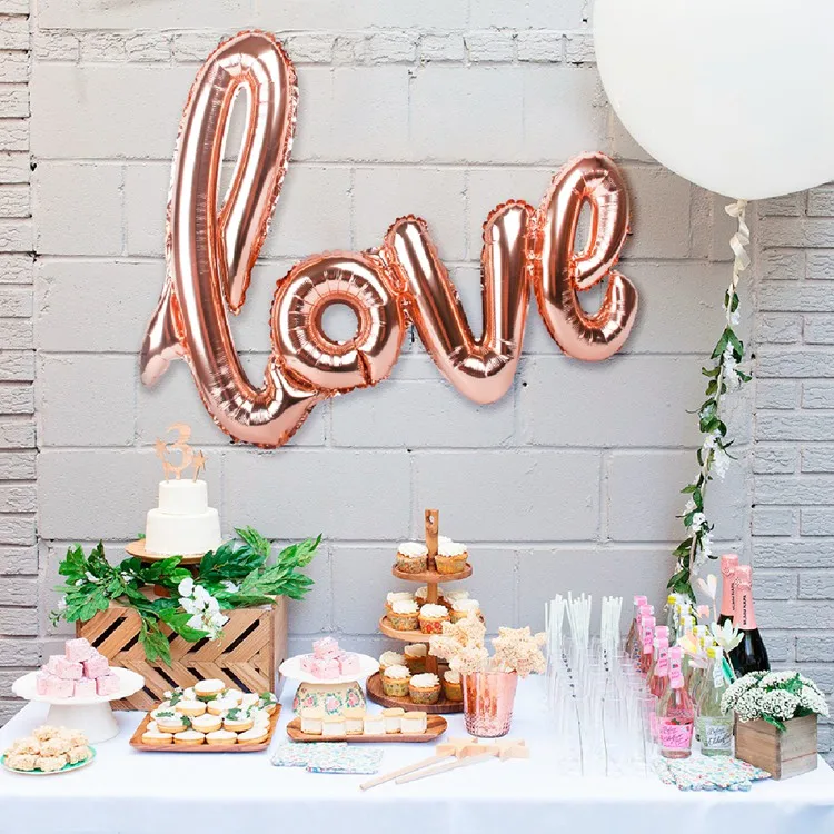 16 дюймовые розово золотые буквы Bride To Be фольгированные воздушные шары в форме