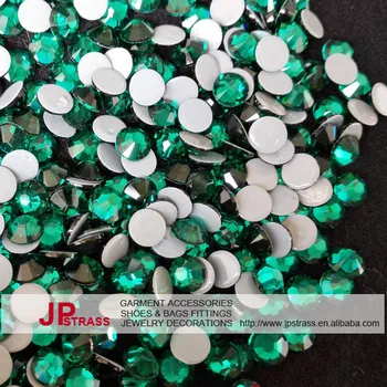 

3mm ss10 hot fix rhinestone emerald 1440 pieces each lot ; free shipping rhinestones crystal for high fashion dress
