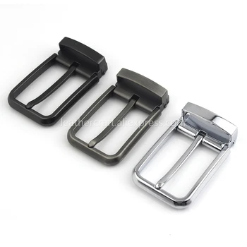 

1pcs 35mm Fashion Men Belt Buckle Metal Clip Buckle End Bar Heel Bar Single Pin Half Buckle for Leather Craft Belt Strap DIY