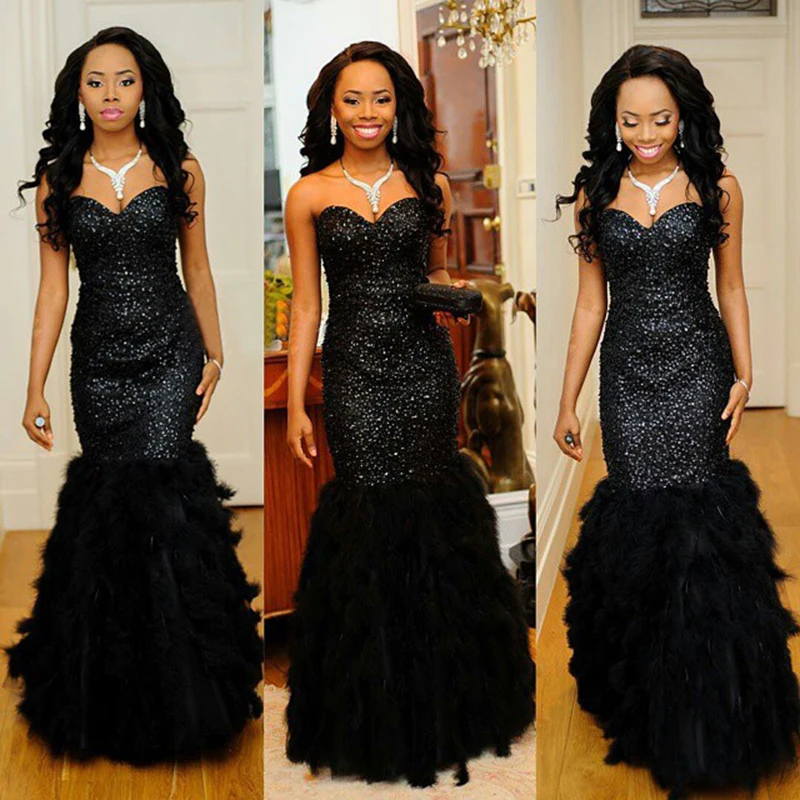 Feather Prom Dresses
