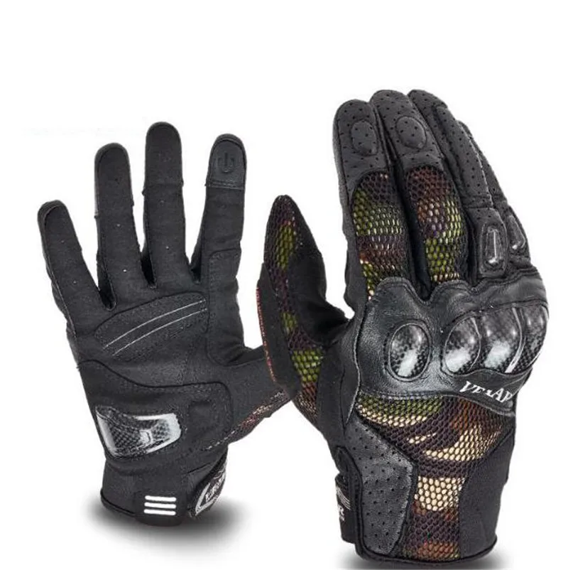 Buy New Carbon Fiber Motorcycle Gloves Men Motocross