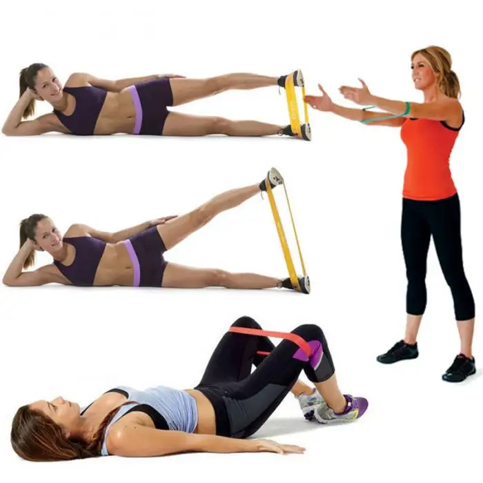 6 Pçs set Bandas de Loop Exercício