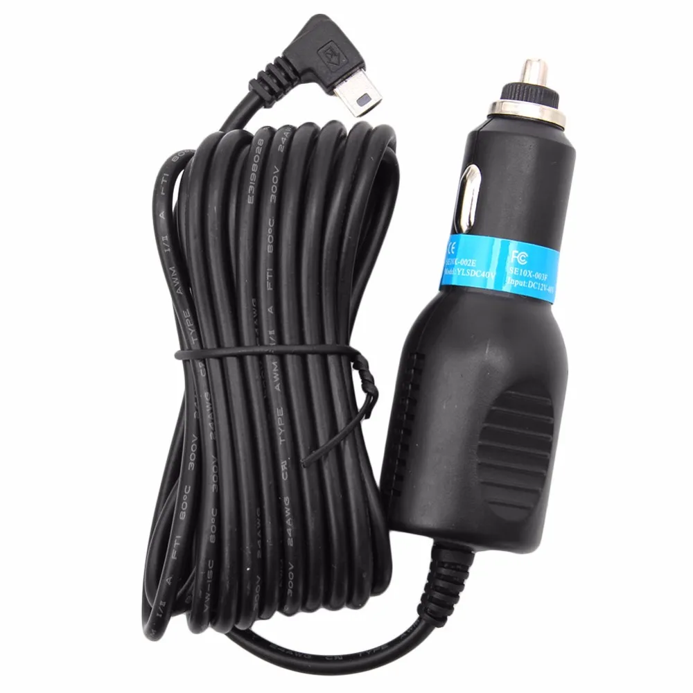BGEKTOTH 3.5m DC 5V 2.1A Mini USB Car Power Charger Adapter Cable Cord For GPS Camera 2017| |